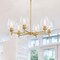Designers Fountain Summer Jazz 6-Light Brushed Gold Transitional Shaded Chandelier for Dining Rooms D310M-6CH-BG - alternate 7